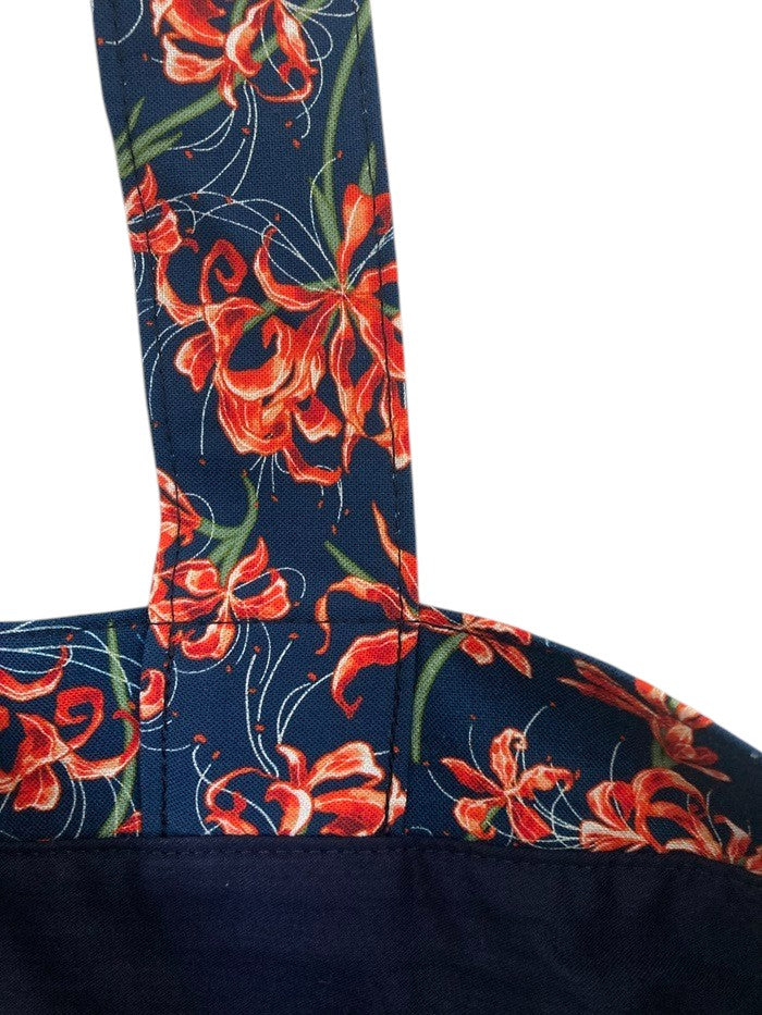 Korean Heritage Cotton Bag (Red flower)