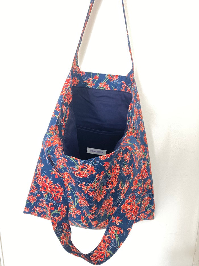 Korean Heritage Cotton Bag (Red flower)